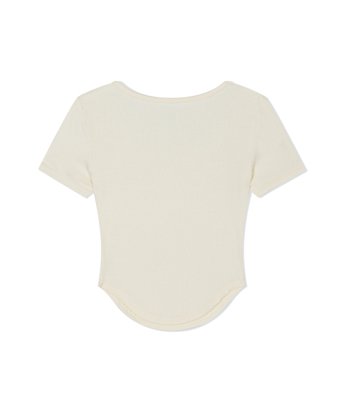 MOAA(モア)の「スクープソフトトップ(アイボリー)(Tシャツ/カットソー・レディース・その他・SMALL/MEDIUM)」の3枚目の写真