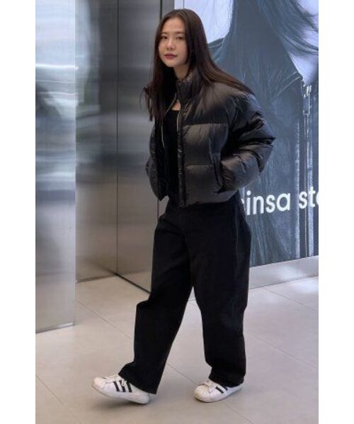 MUSINSA STANDARD WOMAN（ムシンサスタンダードウーマン）の「ウィメンズ シンセティックレザー レーサージャケット [ブラック]（ライダースジャケット・レディース・その他・SMALL/MEDIUM）」の19枚目の写真