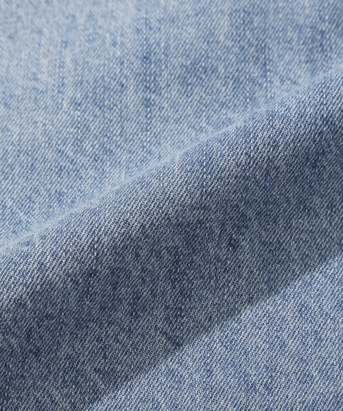 TRILLION(トリリオン)の「ストーンウォッシングオーバーフィットデニム半袖シャツ(BLEACH BLUE)(シャツ/ブラウス・レディース・その他・MEDIUM/LARGE/X-LARGE)」の12枚目の写真