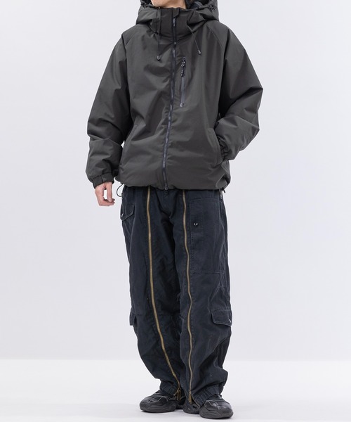 a】ファイバーダウン ボリューム スタンドジャケット/パーカー