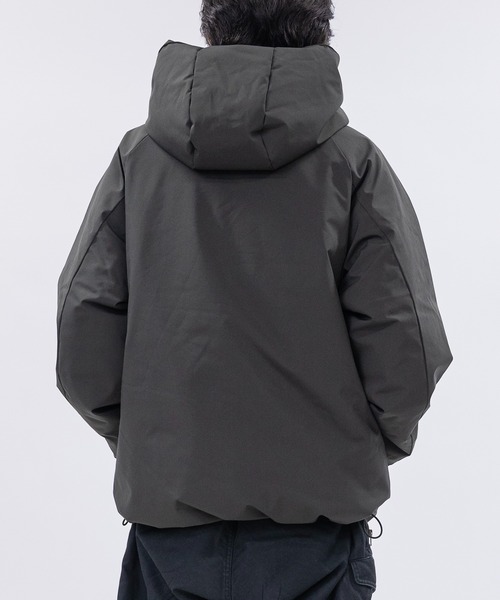 a】ファイバーダウン ボリューム スタンドジャケット/パーカー