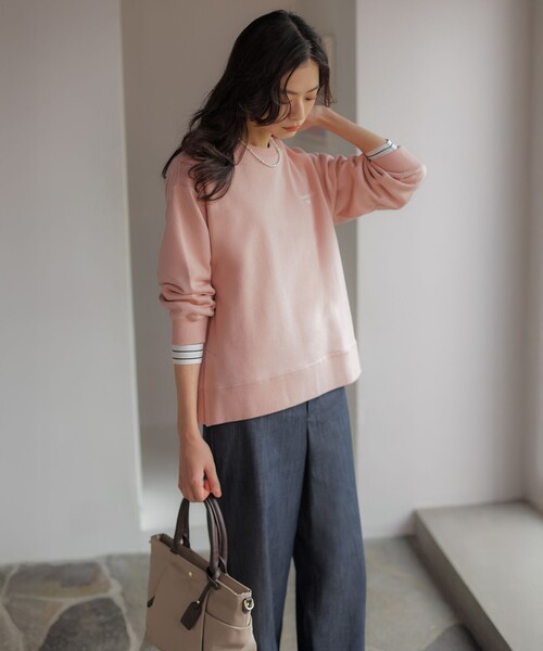 J.PRESS(ジェイプレス)の「セルロースシャンブレー セミワイド パンツ(その他パンツ・レディース・ネイビー系/ライトグレー系・T15/T13)」の16枚目の写真