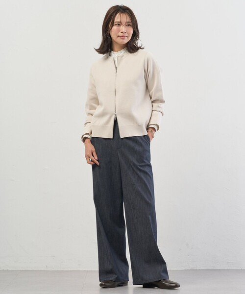 J.PRESS(ジェイプレス)の「セルロースシャンブレー セミワイド パンツ(その他パンツ・レディース・ネイビー系/ライトグレー系・T15/T13)」の18枚目の写真