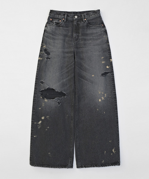 VICTIM(ヴィクティム)の「VICTIM ヴィクティム / VICTIM×HAGUN TRAN PIPED ENIM PANTS コラボレーションヴィンテージデニムパンツ / VTM-25-P-106(デニムパンツ・メンズ・ブルー/ブラック・1/2/3/4)」の3枚目の写真