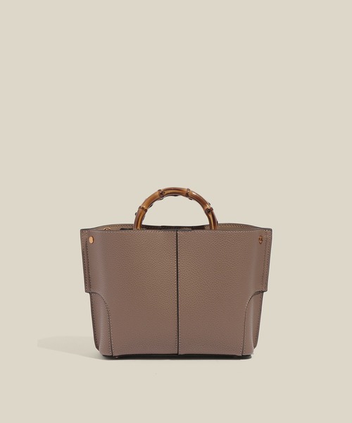 E'POR（エポール）の「【E'POR】BAMBOO BAG Mini 【超軽量】（ハンドバッグ・レディース・オフホワイト/ブラック系その他/ベージュ系その他・FREE）」の4枚目の写真