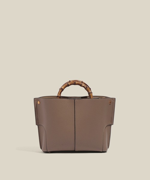 E'POR（エポール）の「【E'POR】BAMBOO BAG Mini 【超軽量】（ハンドバッグ・レディース・オフホワイト/ブラック系その他/ベージュ系その他・FREE）」の6枚目の写真