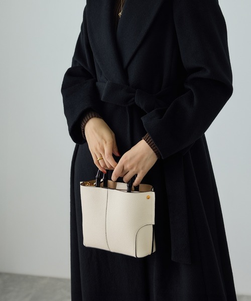 E'POR（エポール）の「【E'POR】BAMBOO BAG Mini 【超軽量】（ハンドバッグ・レディース・オフホワイト/ブラック系その他/ベージュ系その他・FREE）」の20枚目の写真