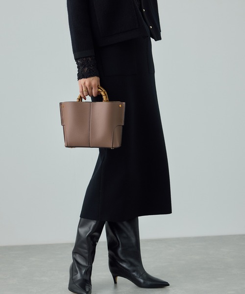 E'POR（エポール）の「【E'POR】BAMBOO BAG Mini 【超軽量】（ハンドバッグ・レディース・オフホワイト/ブラック系その他/ベージュ系その他・FREE）」の22枚目の写真