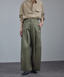 【WEB限定】コットンツイルワイドフォルムパンツ / 新色追加