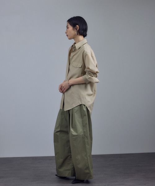 WEB限定】コットンツイルワイドフォルムパンツ / 新色追加（その他