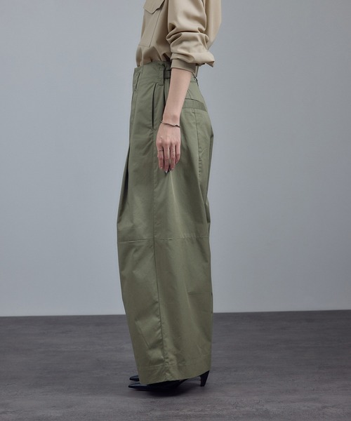 WEB限定】コットンツイルワイドフォルムパンツ / 新色追加（その他