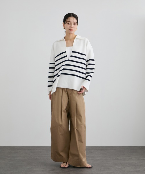 WEB限定】コットンツイルワイドフォルムパンツ / 新色追加（その他