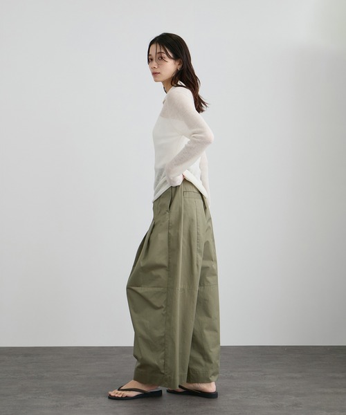 WEB限定】コットンツイルワイドフォルムパンツ / 新色追加（その他