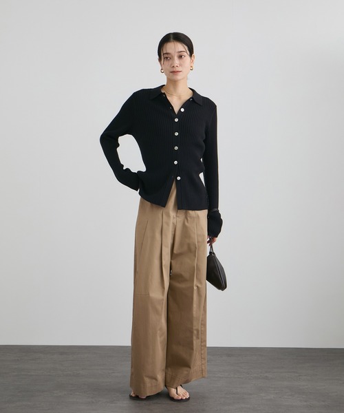WEB限定】コットンツイルワイドフォルムパンツ / 新色追加（その他