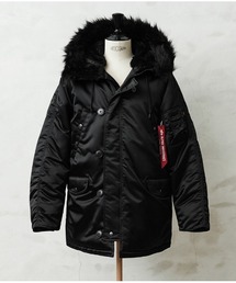 Alpha Industries | ALPHA アルファ HERITAGE COLLECTION 797-5252028 WAIPER別注 VINTAGE N-3B フライトジャケット ブラックファー(Tシャツ/カットソー)
