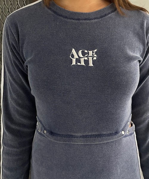 ROGER AND RAW（ロジャーアンドロウ）の「サイドラインリブロングワンピース（ワンピース・レディース・ネイビー/ブラウン/ブラック・FREE）」の8枚目の写真