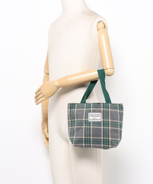 VIBGYOR(ヴィブジョー)の「Mignonjour/チェック柄ミニトートバッグ M2865(トートバッグ・レディース・レッド/ブラウン/グリーン・FREE)」の10枚目の写真