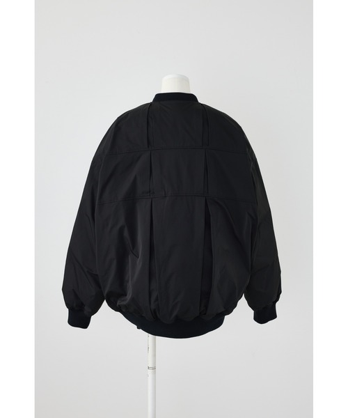 ENFOLD（エンフォルド）の「SOLOTEXツイル タックMA-1ブルゾン（MA-1・レディース・ブラック・38/36）」の3枚目の写真