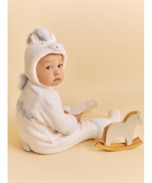 セール】【BABY】ベビモコポニーロンパース（ロンパース）｜gelato