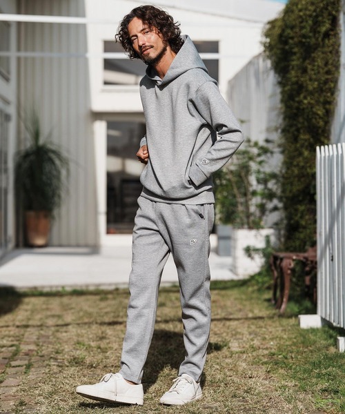 mp14368-cardboard knit pants with heart patch イージーパンツ