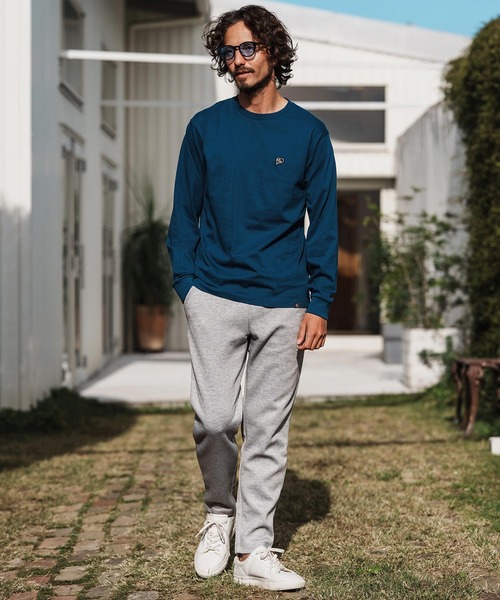 mp14368-cardboard knit pants with heart patch イージーパンツ