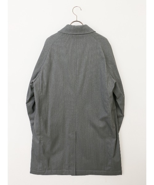 SUIT SQUARE（スーツスクエア）の「中綿ステンカラーコート CANONICO OFFLIMITS 撥水 防風 無地（ステンカラーコート・メンズ・ネイビー/グレー・S/M/L/LL）」の12枚目の写真