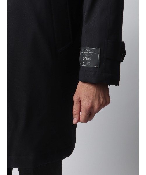 SUIT SQUARE（スーツスクエア）の「中綿ステンカラーコート CANONICO OFFLIMITS 撥水 防風 無地（ステンカラーコート・メンズ・ネイビー/グレー・S/M/L/LL）」の20枚目の写真