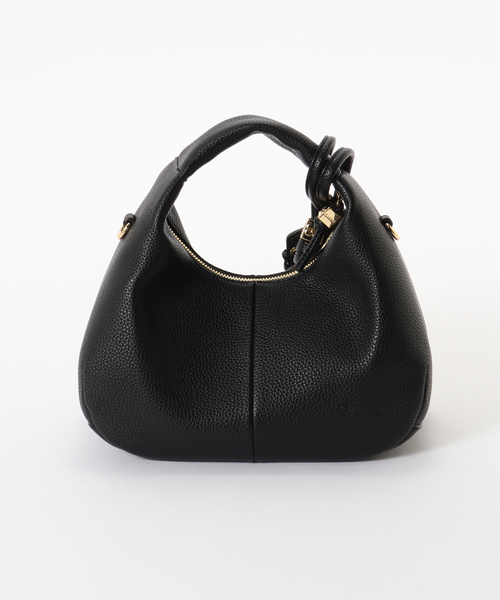 U by SPICK&SPAN(ユーバイスピックアンドスパン)の「GANNI/ガニー Hobo Mini Grained バッグ(ハンドバッグ・レディース・ブラック・FREE)」の5枚目の写真
