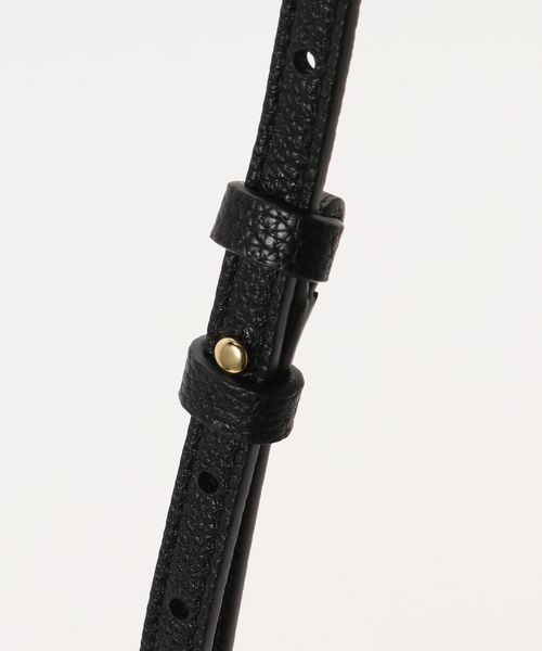 U by SPICK&SPAN(ユーバイスピックアンドスパン)の「GANNI/ガニー Hobo Mini Grained バッグ(ハンドバッグ・レディース・ブラック・FREE)」の8枚目の写真