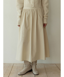 RE_L（リエル）の「Fiord shirring skirt (beige)（スカート）」