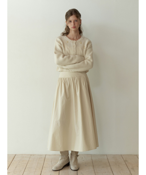 RE_L（リエル）の「Fiord shirring skirt (beige)（スカート・レディース・その他・SMALL/MEDIUM）」の3枚目の写真