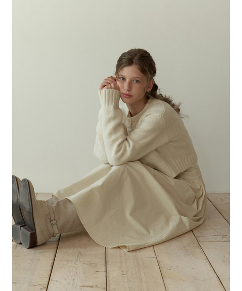 RE_L（リエル）の「Fiord shirring skirt (beige)（スカート・レディース・その他・SMALL/MEDIUM）」の6枚目の写真