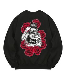 KAN6312（カン6312）の「KMB0153 チカノガールズ グラフィティ 裏起毛 スウェット - ブラック（スウェット）」