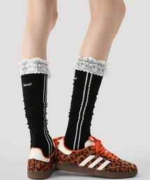 SANSeLF（サンセルフ）の「【SANSeLF】レースアクセントサイドラインハイソックス saa25a212（ソックス/靴下）」