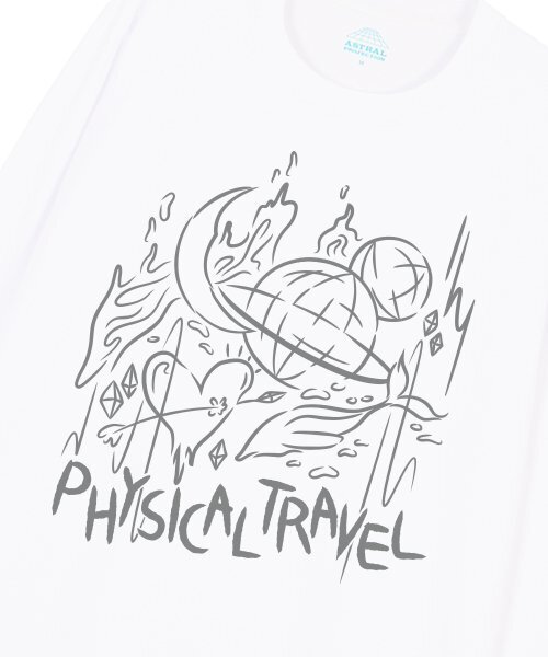 ASTRAL PROJECTION(アストラルプロジェクション)の「フィジカルトラベルオーバーサイズロングスリーブTシャツ_ホワイト(Tシャツ/カットソー・メンズ・その他・LARGE/MEDIUM/X-LARGE/XX-LARGE)」の3枚目の写真