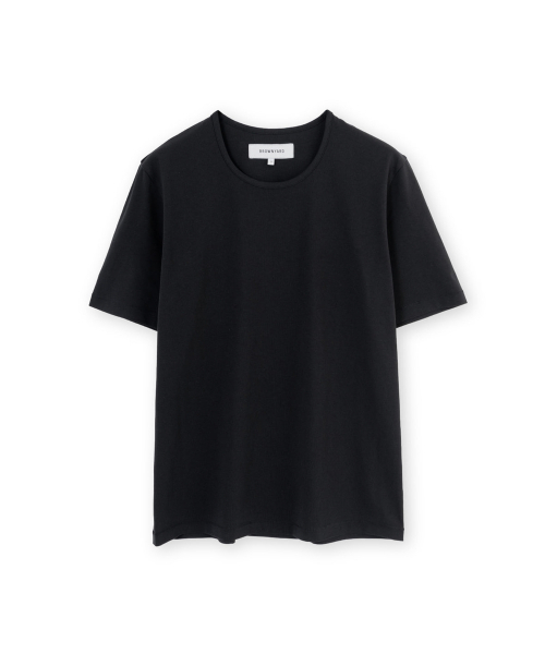 BROWNYARD(ブラウンヤード)の「UネックTシャツ、ブラック(Tシャツ/カットソー・メンズ・その他・3/4/5/6)」の1枚目の写真