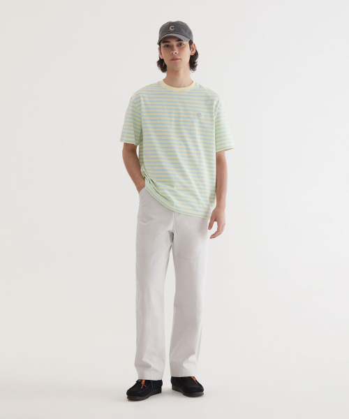 COVERNAT(カバーナット)の「ベーシックストライプTシャツレモン(Tシャツ/カットソー・レディース・その他・X-SMALL/SMALL/MEDIUM/LARGE/X-LARGE/XX-LARGE)」の4枚目の写真