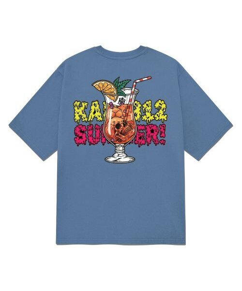 KAN6312(カン6312)の「KGTN0210 サマー 20番手 半袖Tシャツ ブルー(Tシャツ/カットソー・メンズ・その他・LARGE/MEDIUM/SMALL/X-LARGE)」の1枚目の写真
