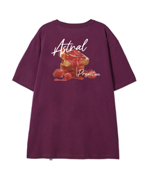 [ラズベリージャム]コットンルーズフィット半袖Tシャツ_プラムパープル