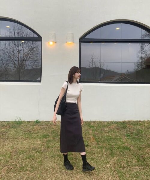 MONGDOL(モンドル)の「ホールガーメントハーフネックプリーツニットトップクリームMDKT107CREAM(ニット/セーター・レディース・その他・F)」の16枚目の写真