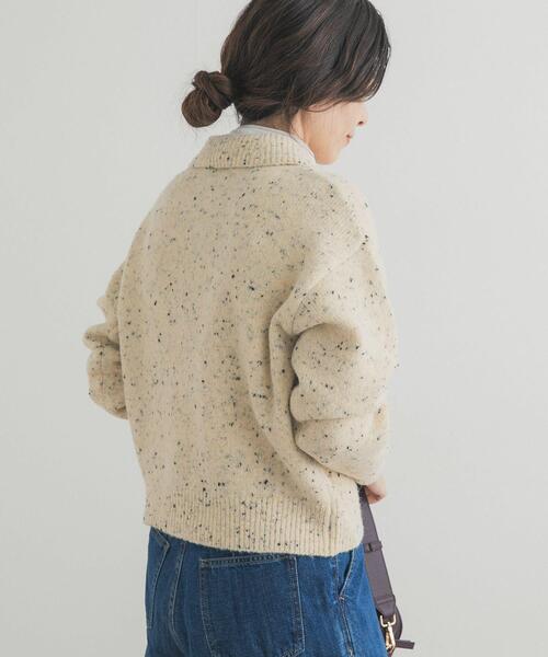 URBAN RESEARCH DOORS（アーバンリサーチドアーズ）の「ネップヤーンカーディガン（カーディガン/ボレロ・レディース・ベージュ/グレー・FREE）」の3枚目の写真