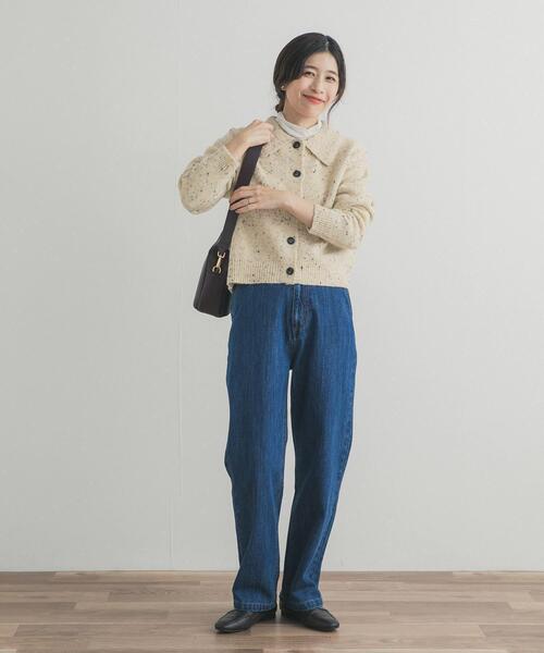 URBAN RESEARCH DOORS（アーバンリサーチドアーズ）の「ネップヤーンカーディガン（カーディガン/ボレロ・レディース・ベージュ/グレー・FREE）」の21枚目の写真