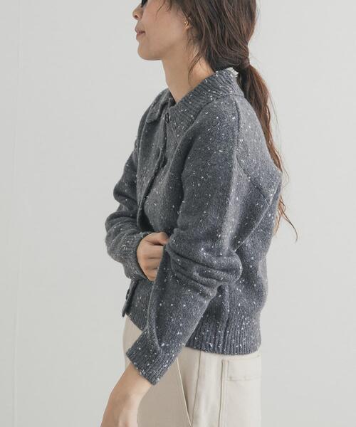 URBAN RESEARCH DOORS（アーバンリサーチドアーズ）の「ネップヤーンカーディガン（カーディガン/ボレロ・レディース・ベージュ/グレー・FREE）」の16枚目の写真