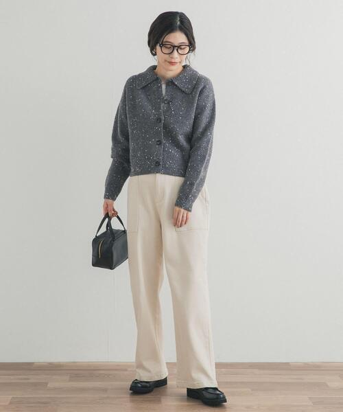 URBAN RESEARCH DOORS（アーバンリサーチドアーズ）の「ネップヤーンカーディガン（カーディガン/ボレロ・レディース・ベージュ/グレー・FREE）」の20枚目の写真