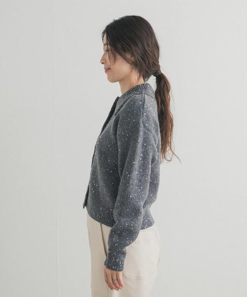 URBAN RESEARCH DOORS（アーバンリサーチドアーズ）の「ネップヤーンカーディガン（カーディガン/ボレロ・レディース・ベージュ/グレー・FREE）」の10枚目の写真