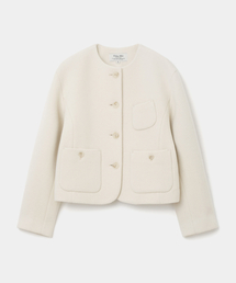 UNIFORM BRIDGE（ユニフォームブリッジ）の「wool short jacket(womens) ivory（デニムジャケット）」
