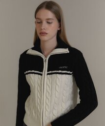 ANC TWO-WAY COLORING ZIP-UP_BLACK