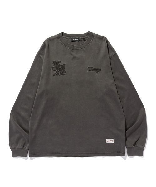 XLARGE(エクストララージ)の「PATCHED OLD ENGLISH L/S TEE(Tシャツ/カットソー・メンズ・ブラック/オフホワイト/ネイビー・S/M/L/XL)」の16枚目の写真