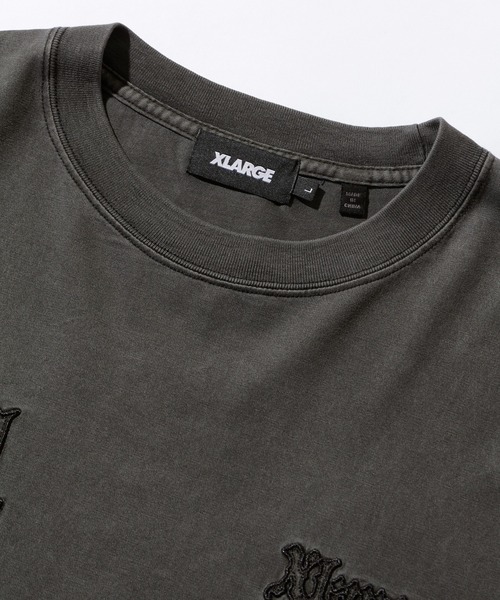 XLARGE(エクストララージ)の「PATCHED OLD ENGLISH L/S TEE(Tシャツ/カットソー・メンズ・ブラック/オフホワイト/ネイビー・S/M/L/XL)」の22枚目の写真