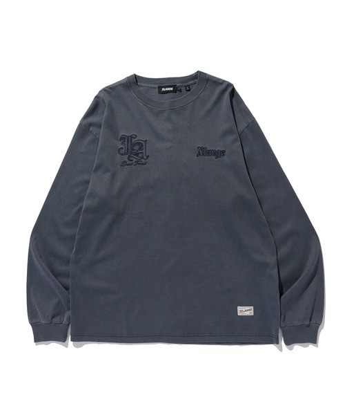 XLARGE(エクストララージ)の「PATCHED OLD ENGLISH L/S TEE(Tシャツ/カットソー・メンズ・ブラック/オフホワイト/ネイビー・S/M/L/XL)」の14枚目の写真
